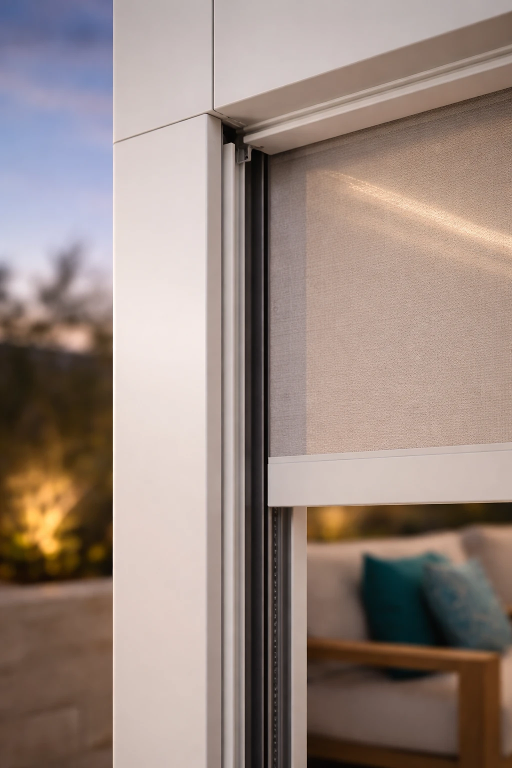The SHADO Outdoor ZIP Screen is the most advanced form of external shading — a blend of technology, precision, and aesthetic discretion.