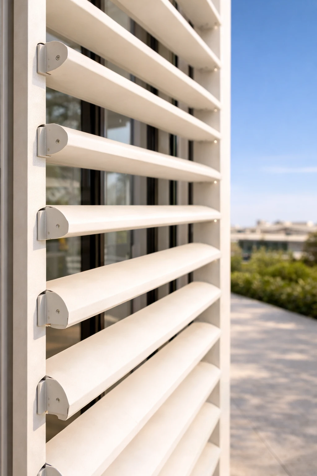 The SHADO Sunbreaker — commonly called Sunlouver — transforms sunlight into a design element.