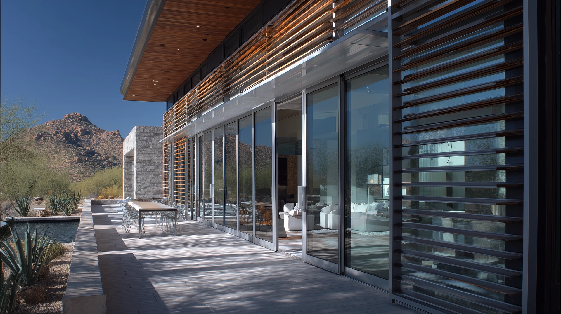 The SHADO Sunbreaker — commonly called Sunlouver — transforms sunlight into a design element.