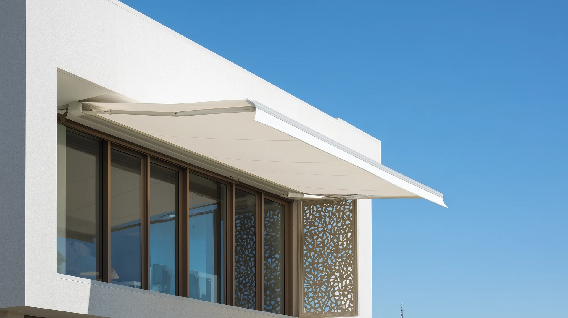 Elegant, efficient, and discreet, SHADO Awnings create instant comfort at the touch of a button.
